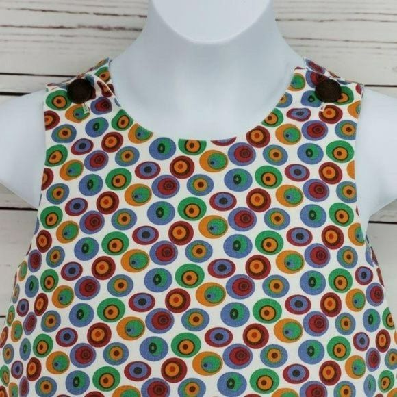 Boutique Beanstalk Originals Girl's Polka Dot Jumper Dress 70/80'S Vibe Size 6 - Picture 5 of 6